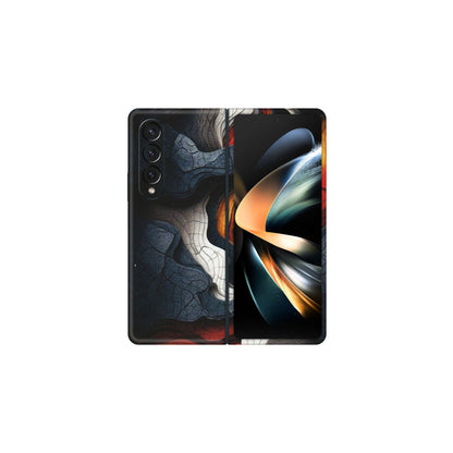 Samsung M/F/Note/Flip and C Phone Skins (All Models) - Abstract Volcanic Layers - Matte Finish (M-52) Samsung Galaxy Z Fold 4