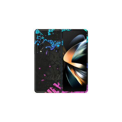 Samsung M/F/Note/Flip and C Phone Skins (All Models) - Majestic Black Vibes - Matte Finish (M-62) Samsung Galaxy Z Fold 4