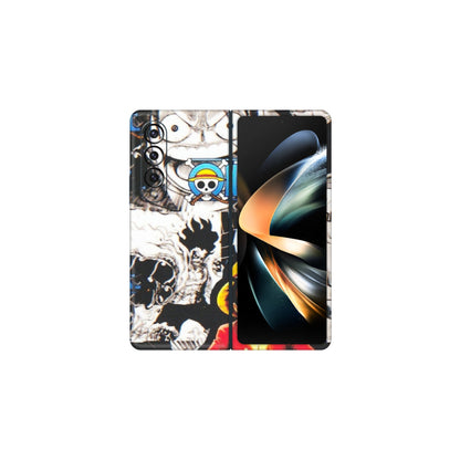 Samsung M/F/Note/Flip and C Phone Skins (All Models) - One Piece B&W - Matte Finish (M-63) Samsung Galaxy Z Fold 4