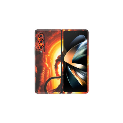 Samsung M/F/Note/Flip and C Phone Skins (All Models) - HanumanJi - Matte Finish (M-06) Samsung Galaxy Z Fold 4