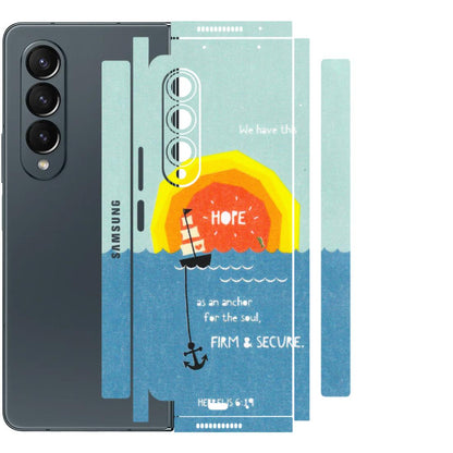Samsung M/F/Note/Flip and C Phone Skins (All Models) - A Beautiful Sunset of Hope - Matte Finish (M-75) Samsung Galaxy Z Fold 4