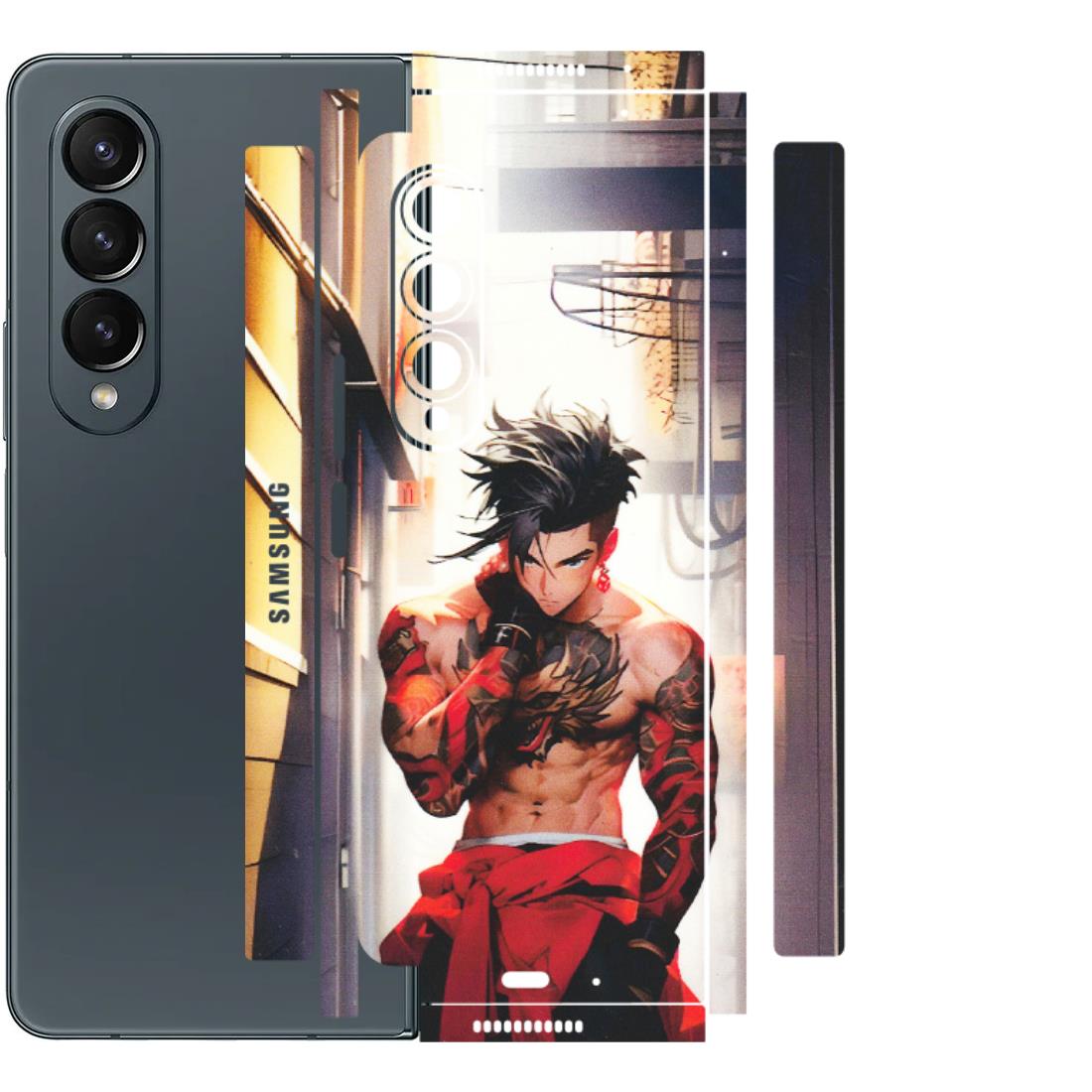 Samsung M/F/Note/Flip and C Phone Skins (All Models) - In the streets of Japan - Matte Finish (M-77) Samsung Galaxy Z Fold 4