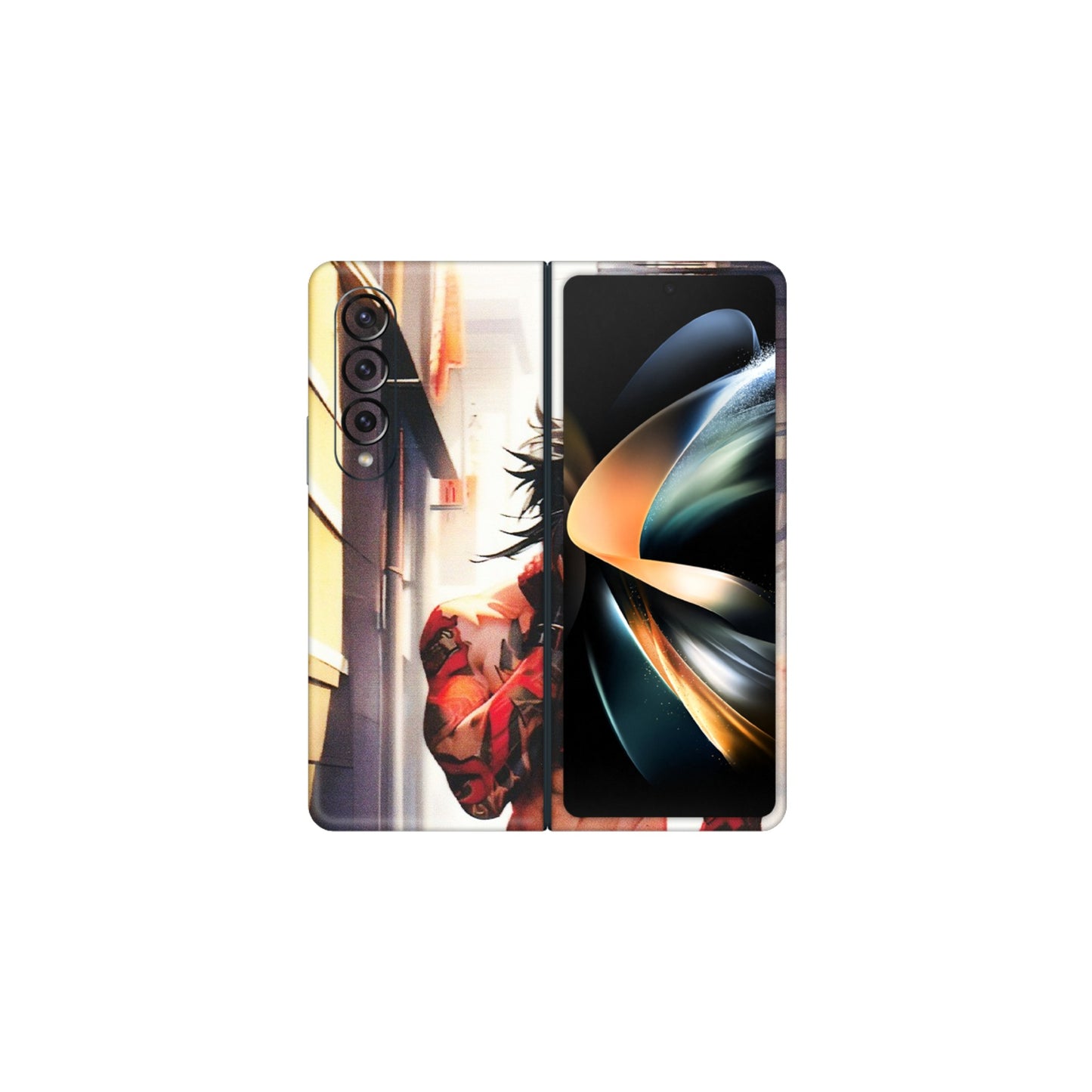 Samsung M/F/Note/Flip and C Phone Skins (All Models) - In the streets of Japan - Matte Finish (M-77) Samsung Galaxy Z Fold 4