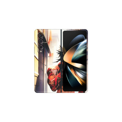 Samsung M/F/Note/Flip and C Phone Skins (All Models) - In the streets of Japan - Matte Finish (M-77) Samsung Galaxy Z Fold 4