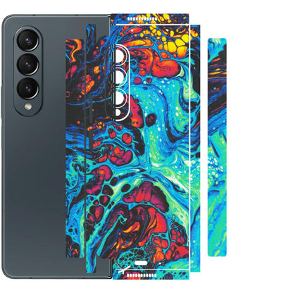 Samsung M/F/Note/Flip and C Phone Skins (All Models) - Majestic Galactic Marbel - Matte Finish (M-85) Samsung Galaxy Z Fold 4