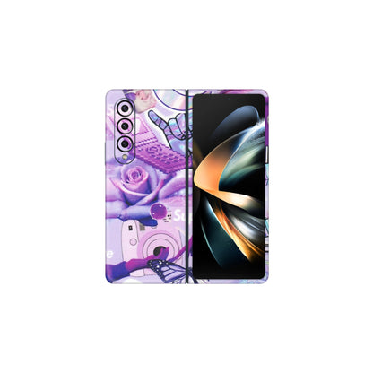 Samsung M/F/Note/Flip and C Phone Skins (All Models) - Supreme Purple Magic - Matte Finish (M-88) Samsung Galaxy Z Fold 4