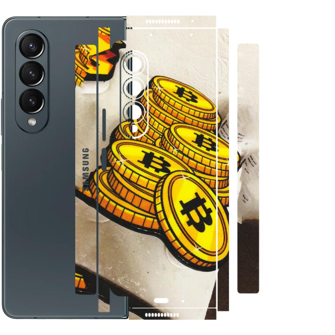 Samsung M/F/Note/Flip and C Phone Skins (All Models) - Billionaire Bitcoin Collection - Matte Finish (M-92) Samsung Galaxy Z Fold 4