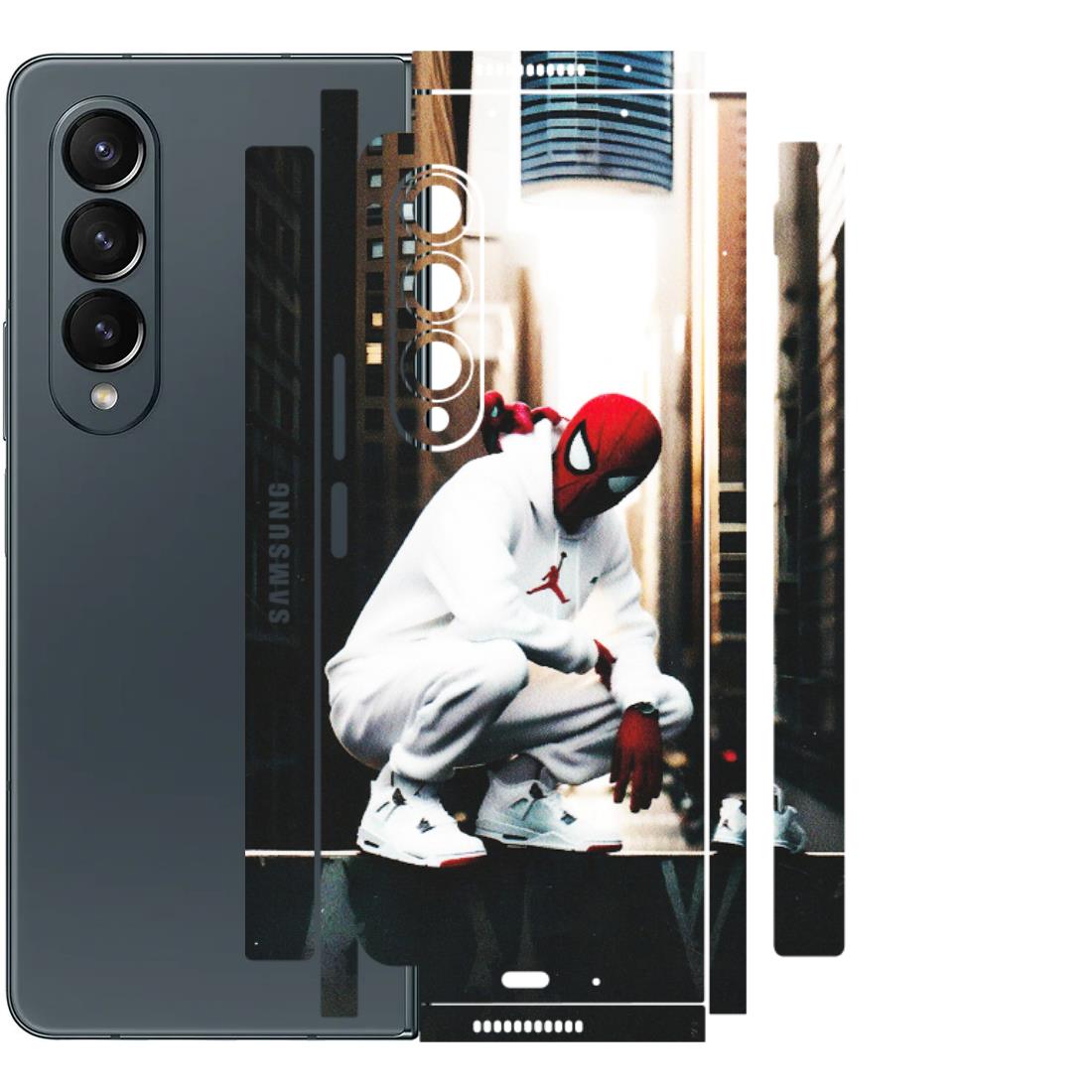 Samsung M/F/Note/Flip and C Phone Skins (All Models) - Sportsman Spider Man - Matte Finish (M-94) Samsung Galaxy Z Fold 4