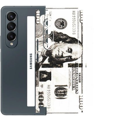 Samsung M/F/Note/Flip and C Phone Skins (All Models) - 100 Dollar Currency - Transparent Finish (T-01) Samsung Galaxy Z Fold 4