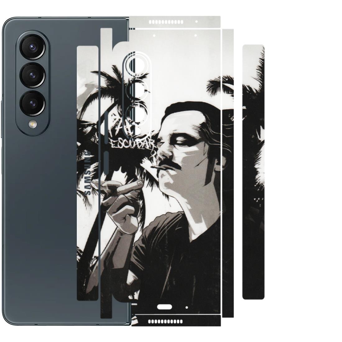 Samsung M/F/Note/Flip and C Phone Skins (All Models) - Pab Escobar - Transparent Finish (T-05) Samsung Galaxy Z Fold 4