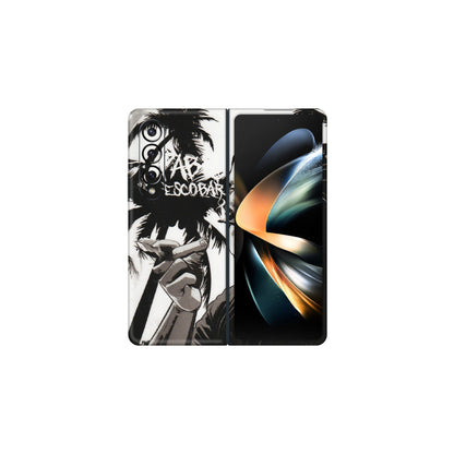 Samsung M/F/Note/Flip and C Phone Skins (All Models) - Pab Escobar - Transparent Finish (T-05) Samsung Galaxy Z Fold 4