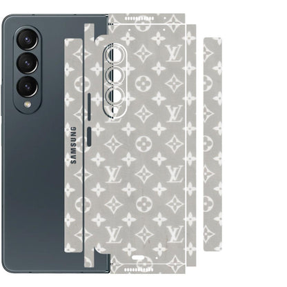 Samsung M/F/Note/Flip and C Phone Skins (All Models) - Luxury Brands Logo - Transparent Finish (T-07) Samsung Galaxy Z Fold 4