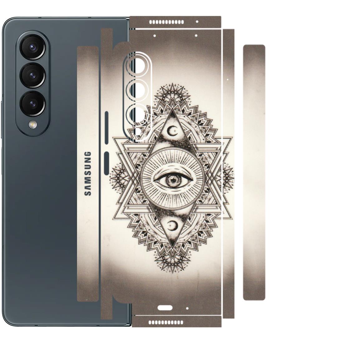 Samsung M/F/Note/Flip and C Phone Skins (All Models) - Illuminati Great Eye - Transparent Finish (T-14) Samsung Galaxy Z Fold 4