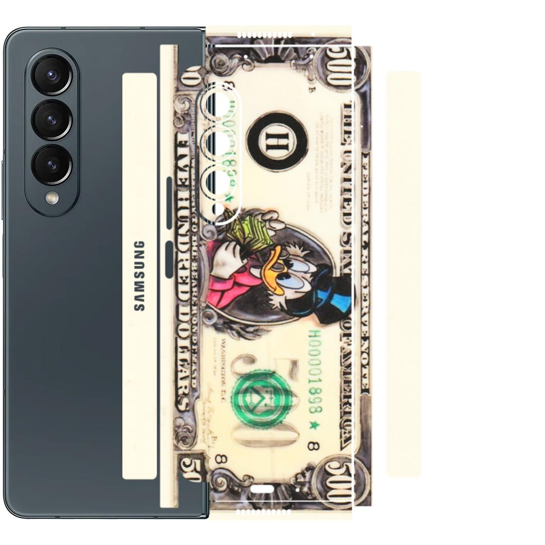 Samsung M/F/Note/Flip and C Phone Skins (All Models) - Five Hundred Dollar Duck - Transparent Finish (T-15) Samsung Galaxy Z Fold 4