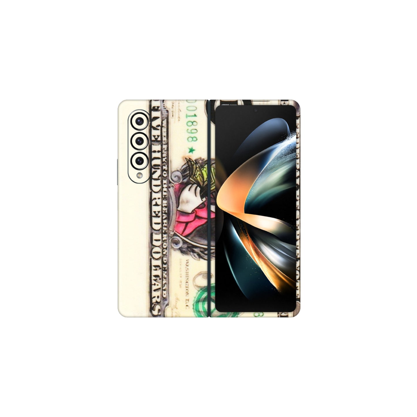 Samsung M/F/Note/Flip and C Phone Skins (All Models) - Five Hundred Dollar Duck - Transparent Finish (T-15) Samsung Galaxy Z Fold 4
