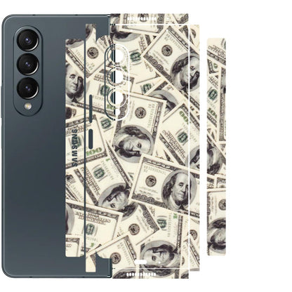 Samsung M/F/Note/Flip and C Phone Skins (All Models) - Dollar Lover - Transparent Finish (T-17) Samsung Galaxy Z Fold 4