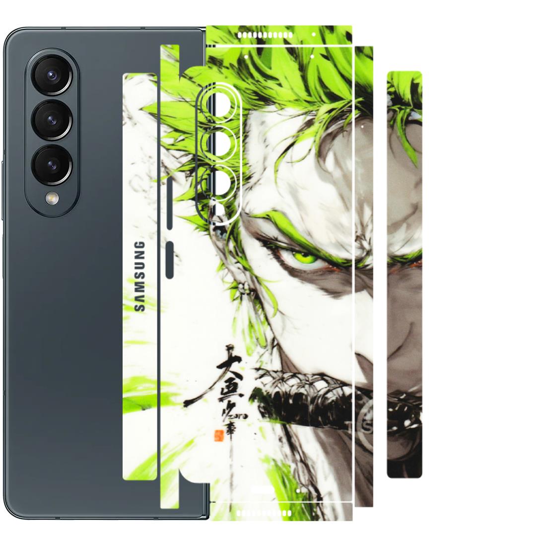 Samsung M/F/Note/Flip and C Phone Skins (All Models) - Roro Taku Anime - Transparent Finish (T-18) Samsung Galaxy Z Fold 4