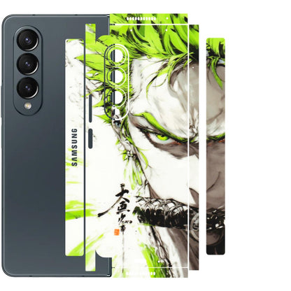 Samsung M/F/Note/Flip and C Phone Skins (All Models) - Roro Taku Anime - Transparent Finish (T-18) Samsung Galaxy Z Fold 4