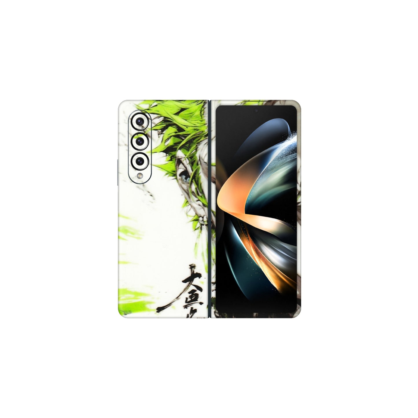 Samsung M/F/Note/Flip and C Phone Skins (All Models) - Roro Taku Anime - Transparent Finish (T-18) Samsung Galaxy Z Fold 4