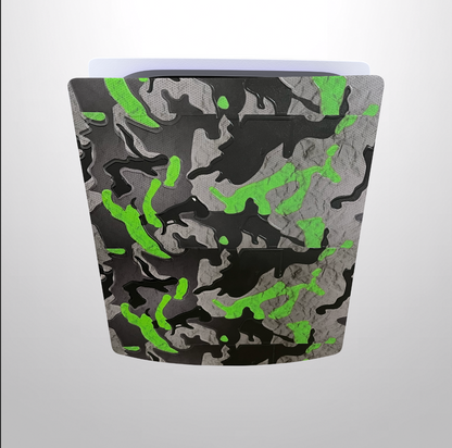 Black and green camouflage PS 5 3D Finish Skin
