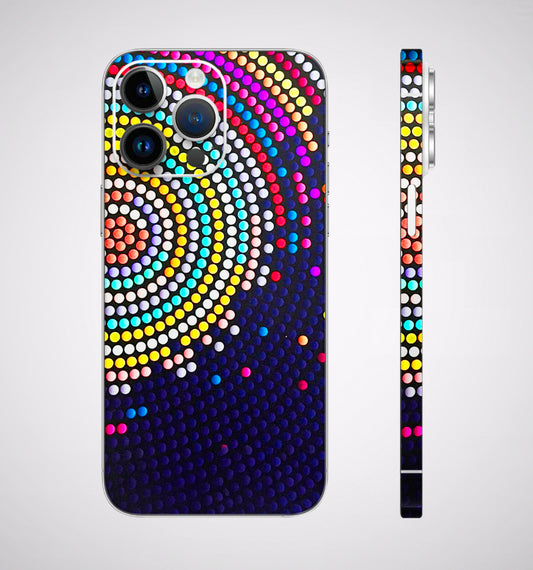 Rainbow Dot Mandala Matte Finish Phone Skin