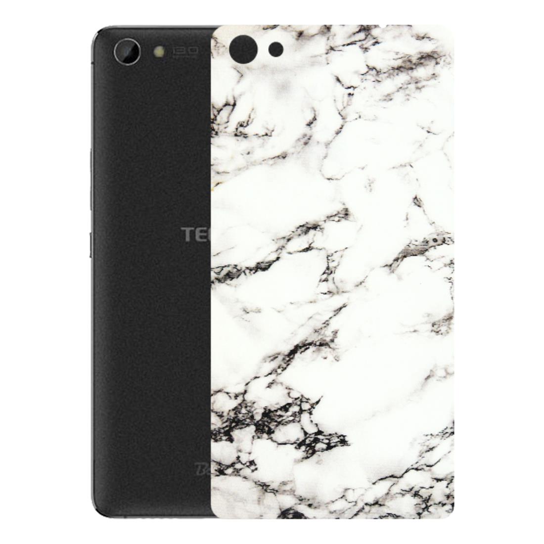 Tecno Phone Skins (All Models) - Black and White Marble Texture - 3D Embossed Finish (L-124) Tecno Boom J8