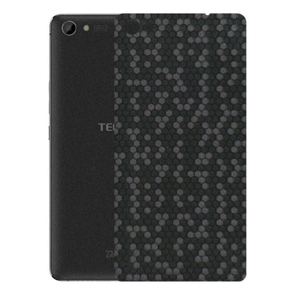 Tecno Phone Skins (All Models) - Black Grey Honeycomb Sober - 3D Embossed Finish (L-85) Tecno Boom J8