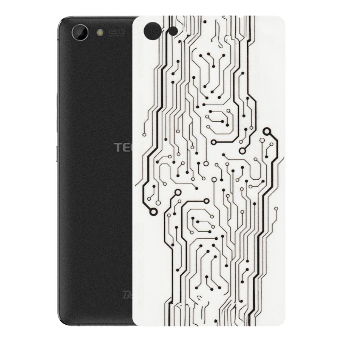 Tecno Phone Skins (All Models) - Tech Circuits - Transparent Finish (T-03) Tecno Boom J8