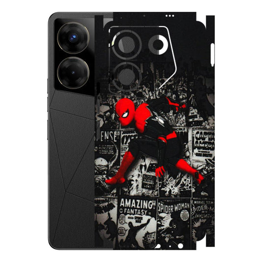 Tecno Phone Skins (All Models) - SpiderMan New - 3D Embossed Finish (L-162) Tecno Camon 20 Pro
