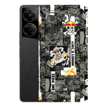 Tecno Phone Skins (All Models) - Cuffy Anime MonkeyCamic - 3D Embossed Finish (L-242) Tecno Camon 20 Pro