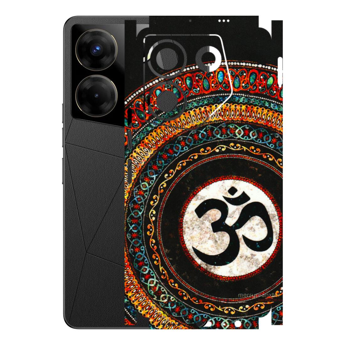 Tecno Phone Skins (All Models) - Aum Chant Abstract - 3D Embossed Finish (L-42) Tecno Camon 20 Pro