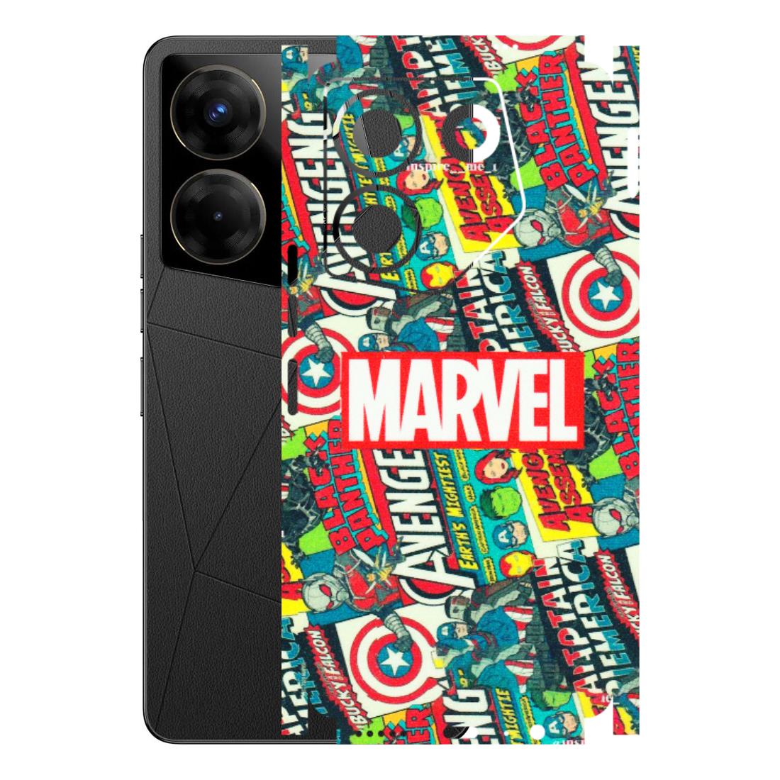 Tecno Phone Skins (All Models) - Marvel Comic Lover - Matte Finish (M-30) Tecno Camon 20 Pro