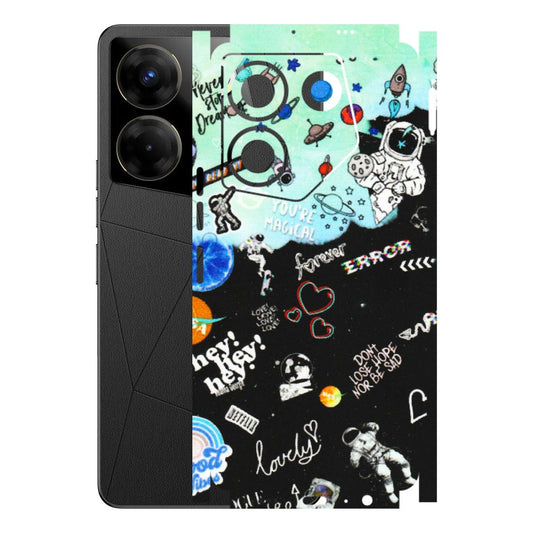 Tecno Phone Skins (All Models) - Living In A Space Dream - Matte Finish (M-46) Tecno Camon 20 Pro
