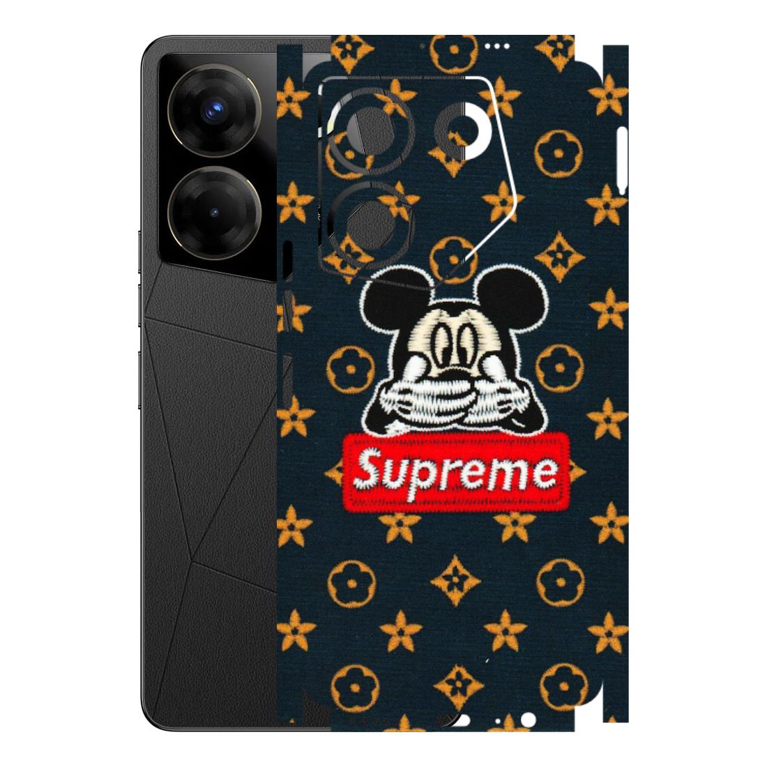 Tecno Phone Skins (All Models) - Mickey Supreme - Matte Finish (M-83) Tecno Camon 20 Pro