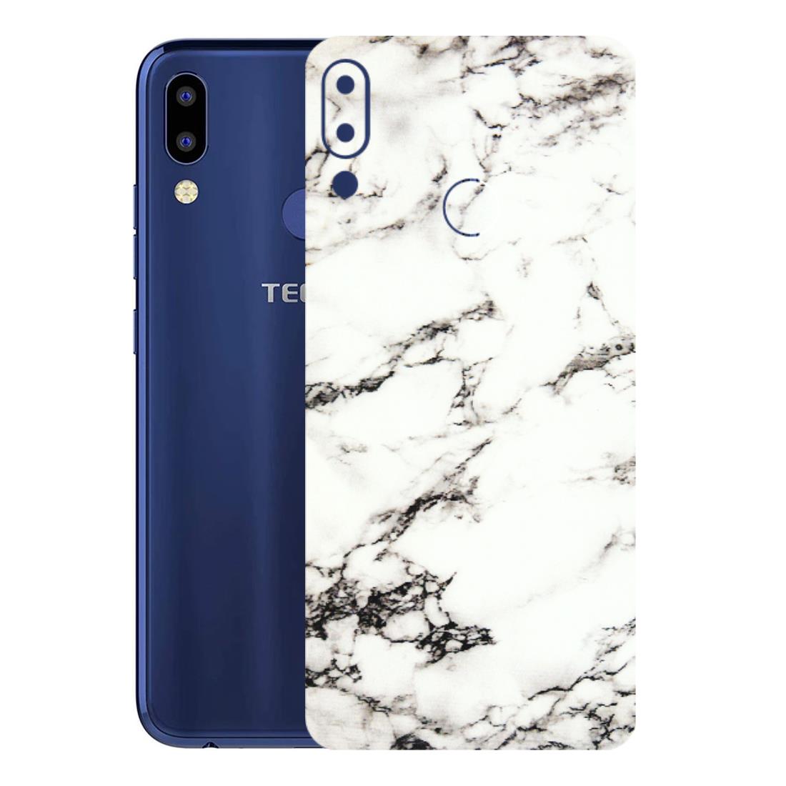 Tecno Phone Skins (All Models) - Black and White Marble Texture - 3D Embossed Finish (L-124) Tecno Camon i2
