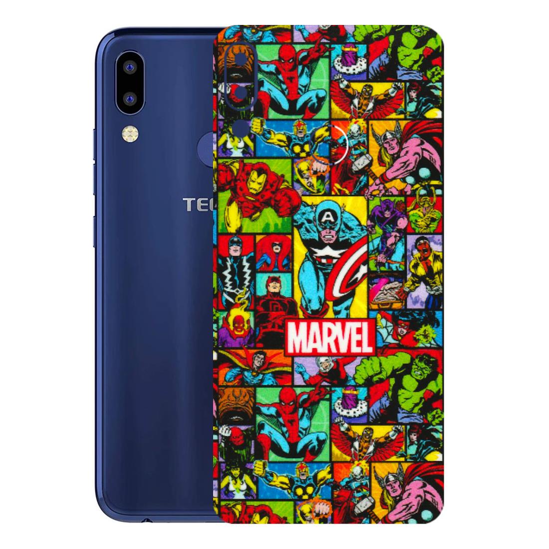 Tecno Phone Skins (All Models) - MARVELOUS Comic Characters - 3D Embossed Finish (L-129) Tecno Camon i2