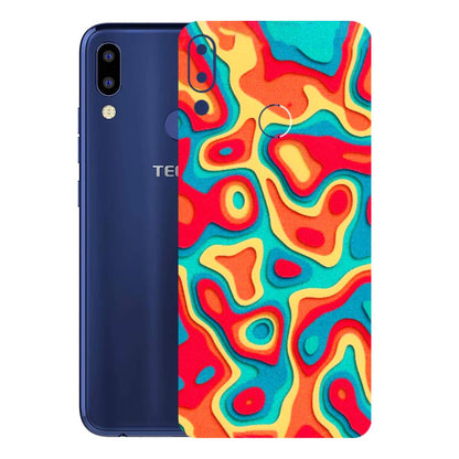 Tecno Phone Skins (All Models) - Abstract Swirl - 3D Embossed Finish (L-150) Tecno Camon i2