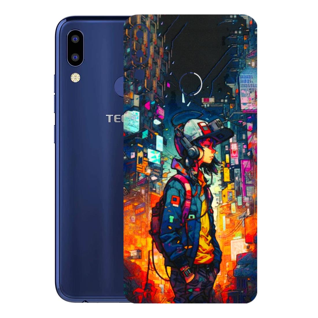 Tecno Phone Skins (All Models) - Street Anime Guy - 3D Embossed Finish (L-158) Tecno Camon i2