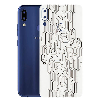 Tecno Phone Skins (All Models) - Tech Circuits - Transparent Finish (T-03) Tecno Camon i2
