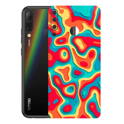 Tecno Phone Skins (All Models) - Abstract Swirl - 3D Embossed Finish (L-150) Tecno Camon i4