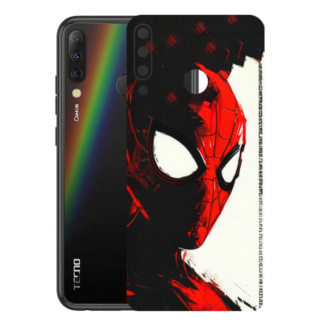 Tecno Phone Skins (All Models) - Spiderman Killer Face - 3D Embossed Finish (L-17) Tecno Camon i4