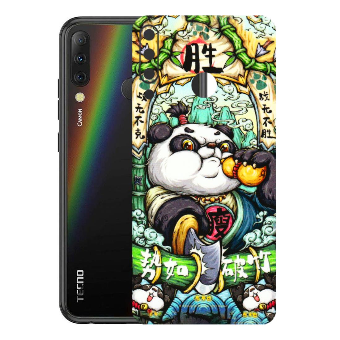Tecno Phone Skins (All Models) - Royal Rich Panda - 3D Embossed Finish (L-170) Tecno Camon i4