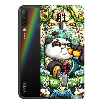 Tecno Phone Skins (All Models) - Royal Rich Panda - 3D Embossed Finish (L-170) Tecno Camon i4