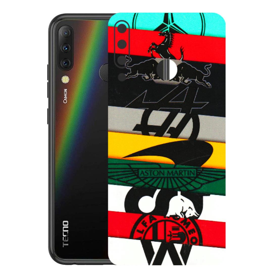 Tecno Phone Skins (All Models) - Multi Designer Brands - 3D Embossed Finish (L-187) Tecno Camon i4