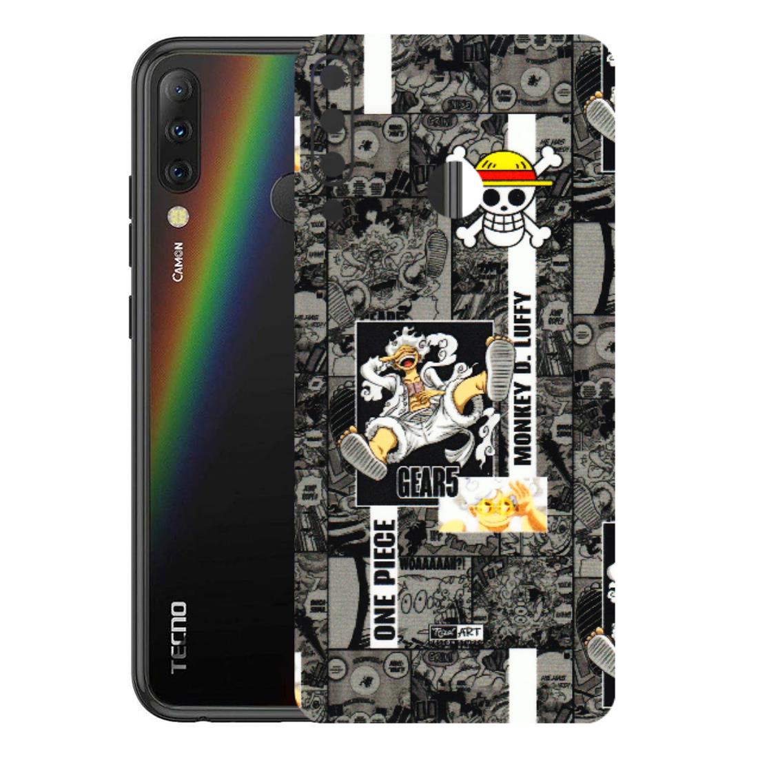 Tecno Phone Skins (All Models) - Cuffy Anime MonkeyCamic - 3D Embossed Finish (L-242) Tecno Camon i4