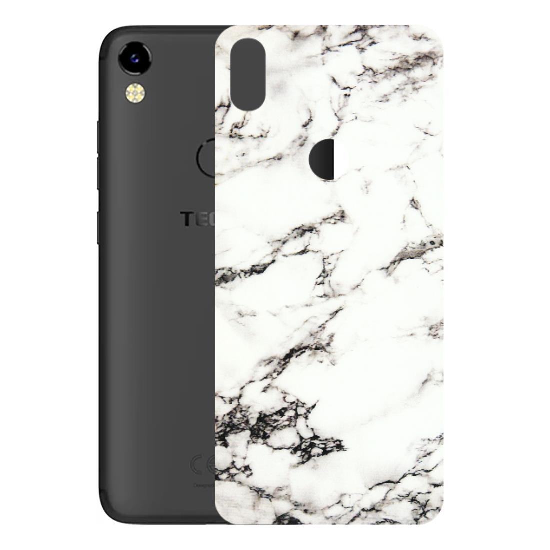 Tecno Phone Skins (All Models) - Black and White Marble Texture - 3D Embossed Finish (L-124) Tecno Camon i Air