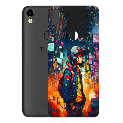 Tecno Phone Skins (All Models) - Street Anime Guy - 3D Embossed Finish (L-158) Tecno Camon i Air