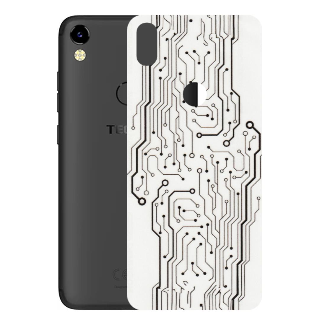 Tecno Phone Skins (All Models) - Tech Circuits - Transparent Finish (T-03) Tecno Camon i Air