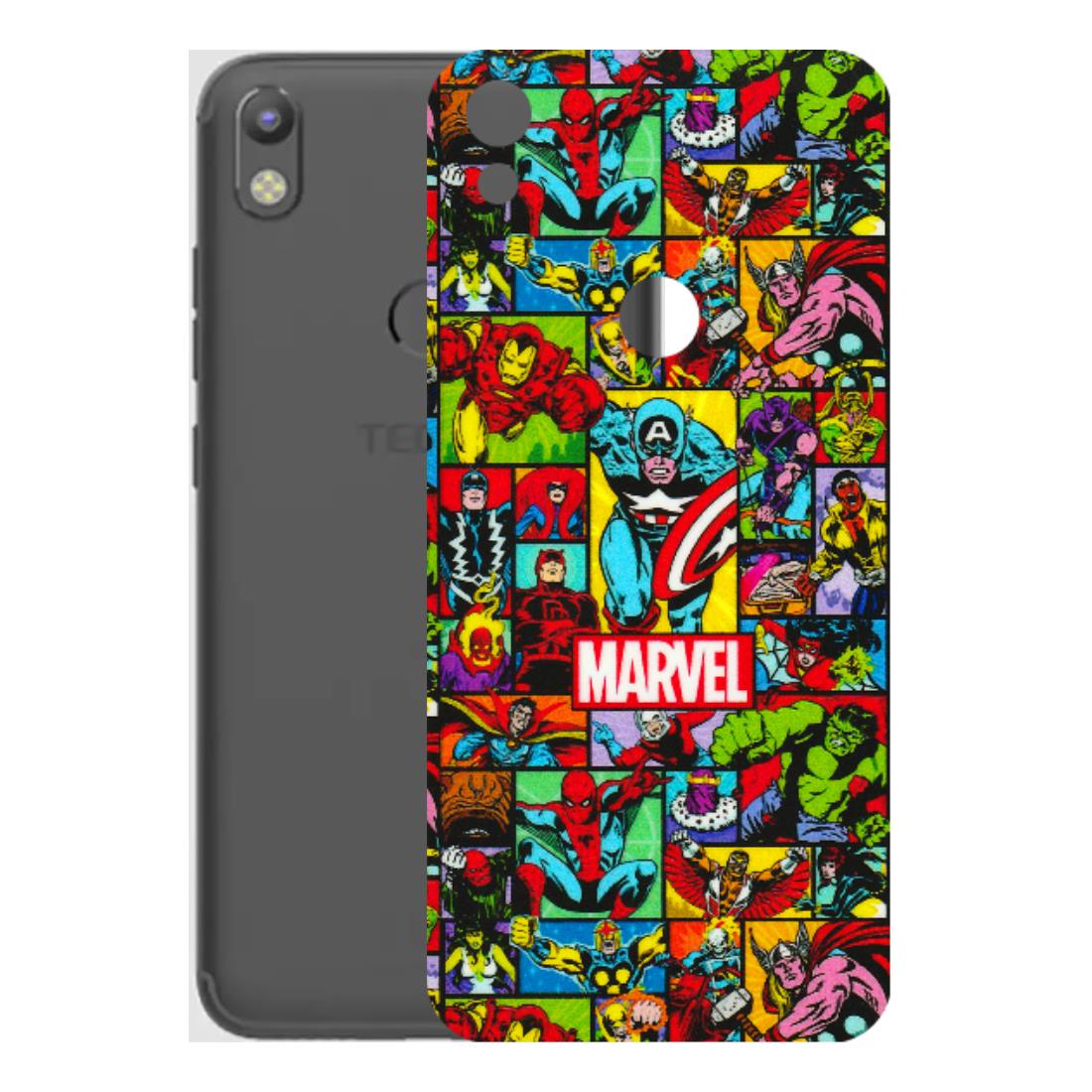 Tecno Phone Skins (All Models) - MARVELOUS Comic Characters - 3D Embossed Finish (L-129) Tecno Camon i