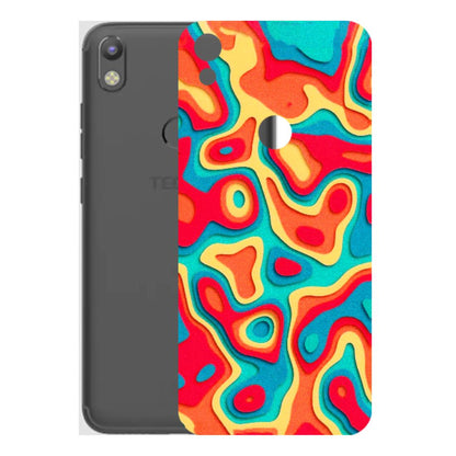 Tecno Phone Skins (All Models) - Abstract Swirl - 3D Embossed Finish (L-150) Tecno Camon i
